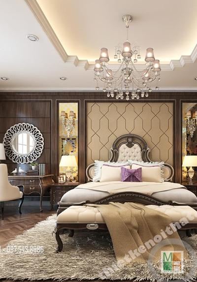 Thiết kế phòng ngủ nhà biệt thự đường Sơn Tây - Anh Khang