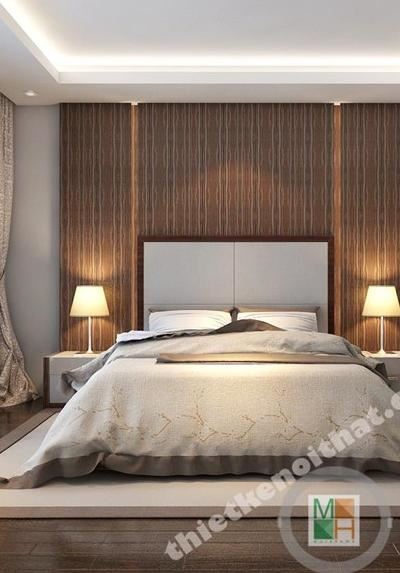 Thiết kế nội thất phòng ngủ biệt thự cao cấp hiện đại tại Tp Vinh Nghệ An