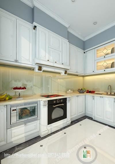 Thiết kế nội thất  phòng bếp biệt thự cao cấp VinHome Village - HS1-41