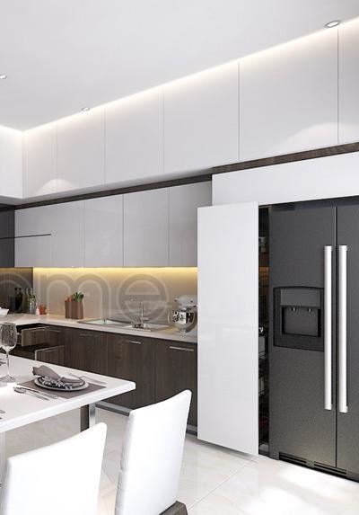 Thiết kế  phòng bếp biệt thự hiện đại tại City Land Gò Vấp - Anh Tuấn