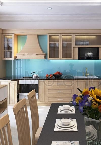 Thiết kế nội thất phòng bếp biệt thự City Land Gò Vấp - Anh Minh