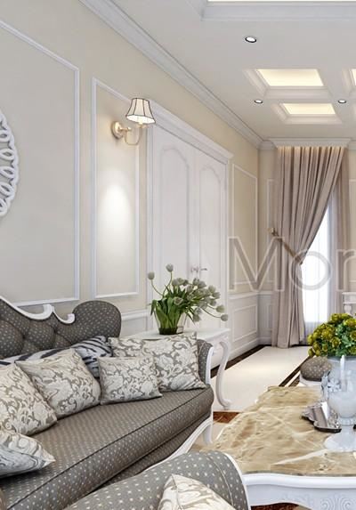 Thiết kế nội thất phòng khách biệt thự nhà bè - Hồ Chí Minh