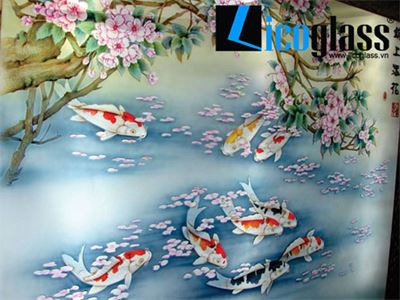Trần kính nghệ thuật trang trí nội thất