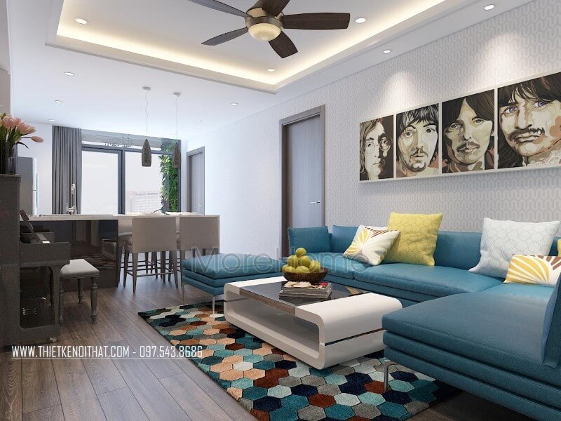 Thiết kế nội thất chung cư Tràng An hiện đại Thiết kế nội thất chung cư đẹp, hiện đại class=