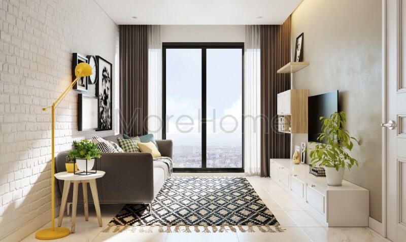 Lựa chọn phong cách thiết kế nội thất hiện đại tối giản luôn là sự lựa chọn hoàn hảo cho những căn hộ chung cư diện tích nhỏ Thiết kế nội thất chung cư đẹp, hiện đại class=