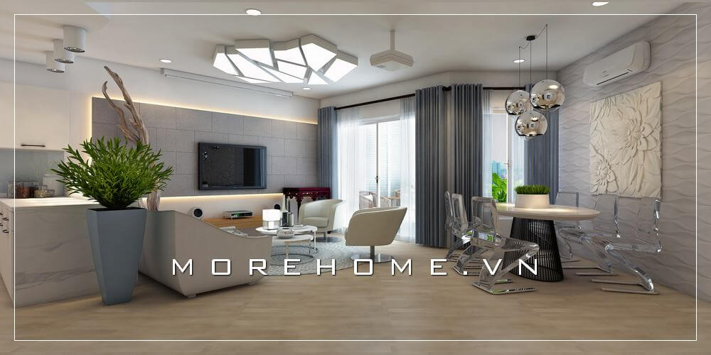 Ấn tượng với mẫu thiết kế chung cư đẹp cuốn hút