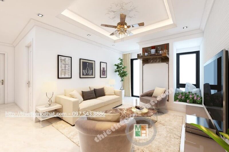 Top những mãu thiết kế nội thất chung cư đẹp sang trọng