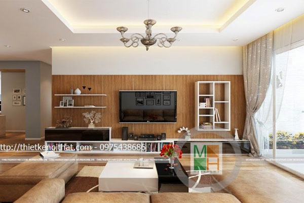 Đẹp mắt hơn với kệ sách trang trí cho phòng khách biệt thự